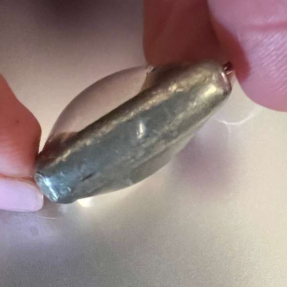 Notebook Initial square glass bubble pendant - Picture 6 of 8